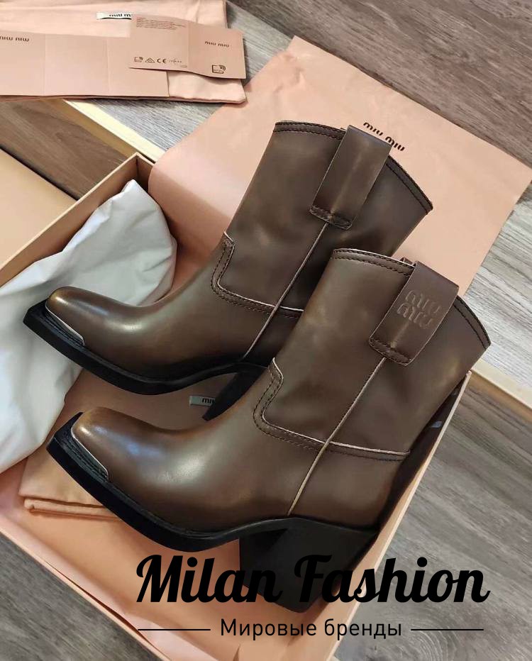 Ботинки  Miu Miu V35059. Вид 2