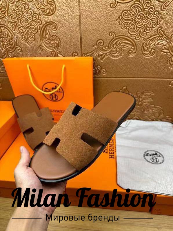 Шлепанцы  Hermes V52354. Вид 3