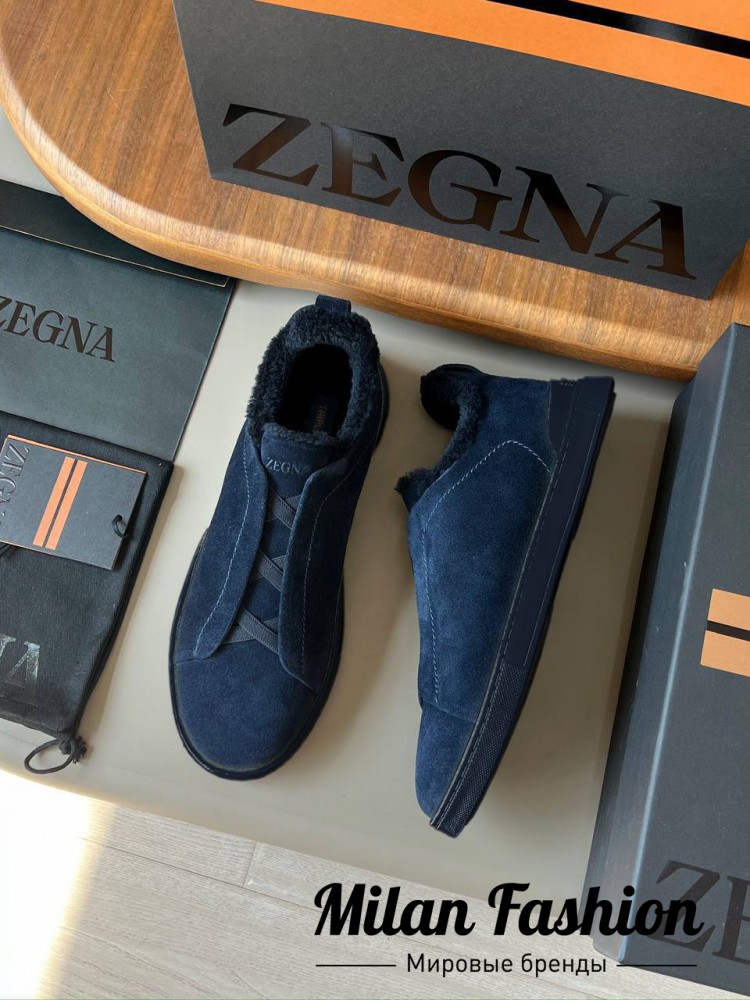 Кроссовки на меху  ZEGNA V33695. Вид 5