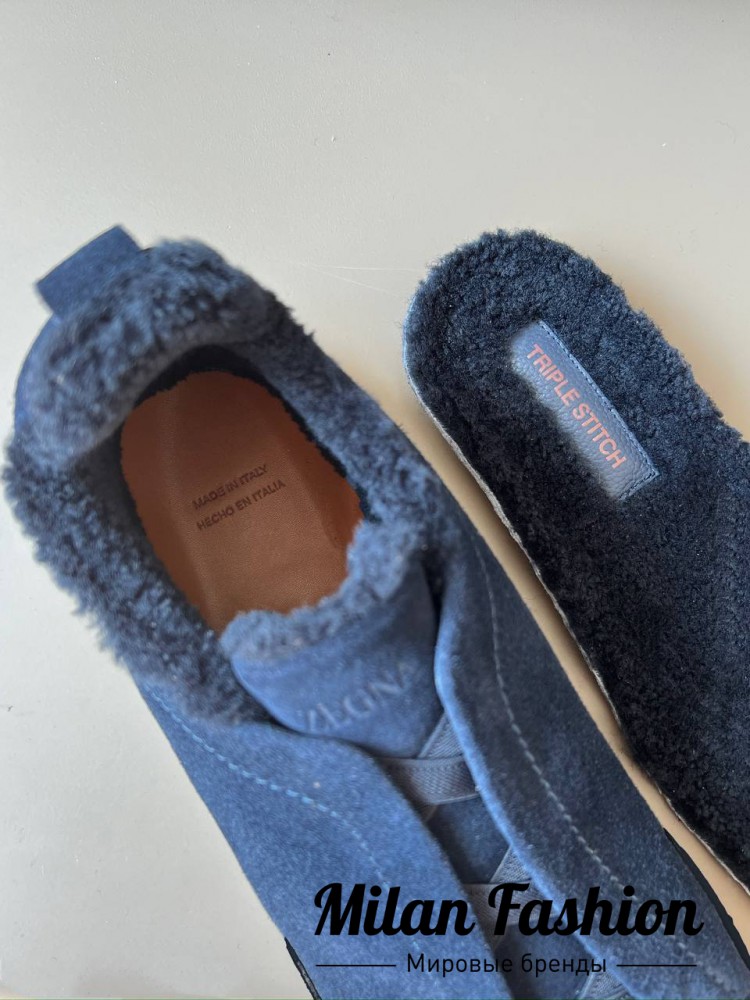 Кроссовки на меху  ZEGNA V33695. Вид 3
