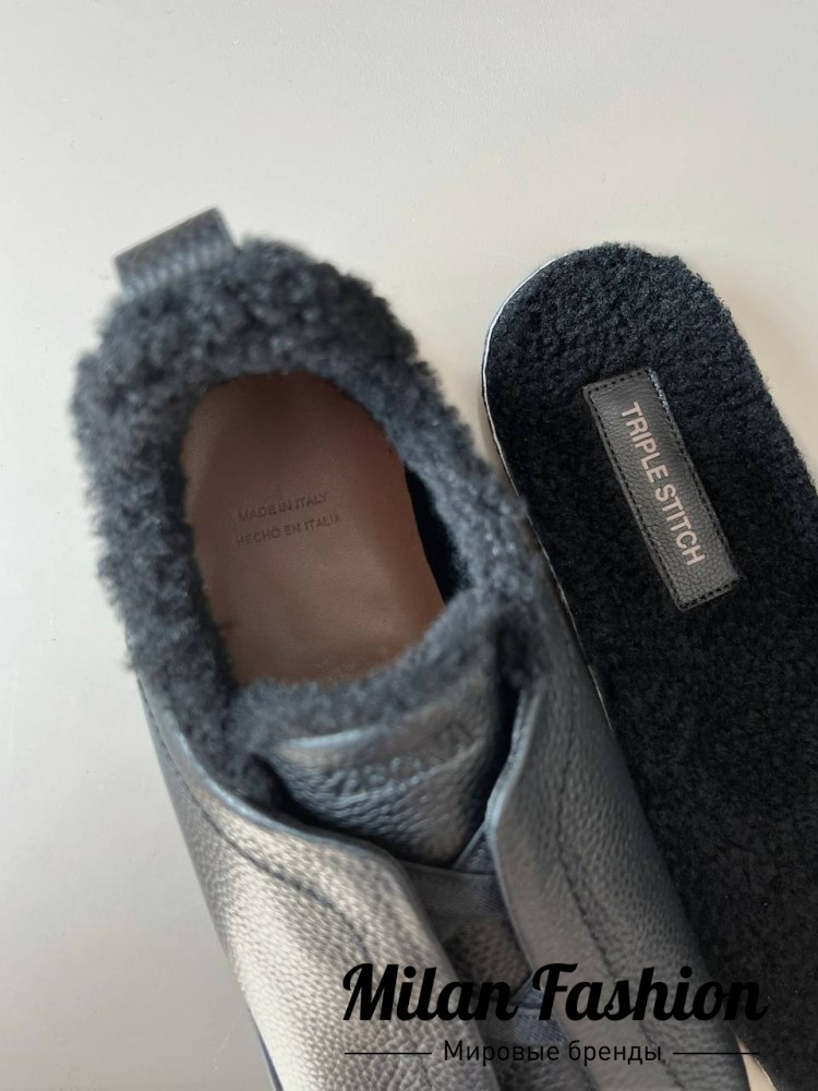 Кроссовки на меху  ZEGNA V33685. Вид 4