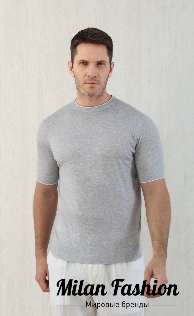 Футболка  Brunello Cucinelli V52373. Вид 1