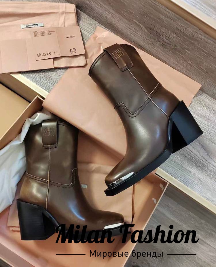 Ботинки  Miu Miu V35059. Вид 3