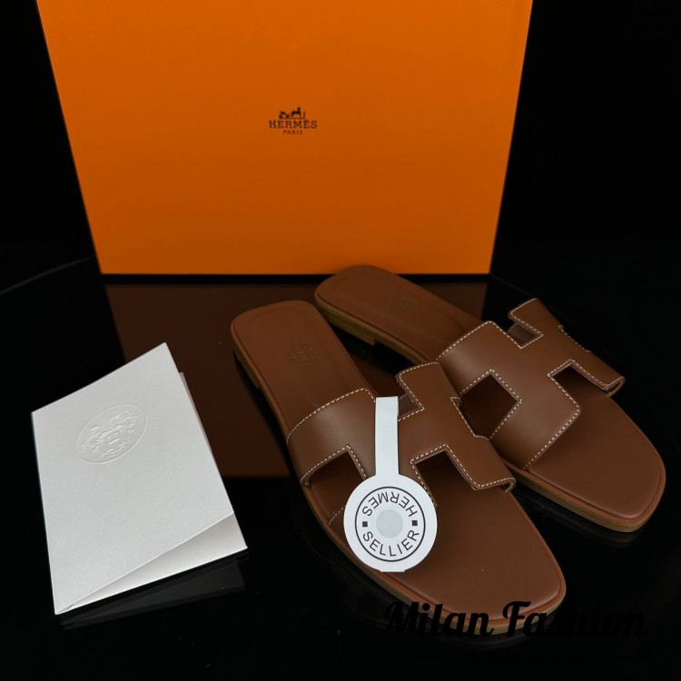 Шлепанцы Hermes ds1071. Вид 3