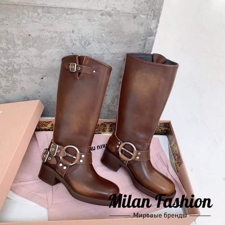 Сапоги  Miu Miu V33584. Вид 1