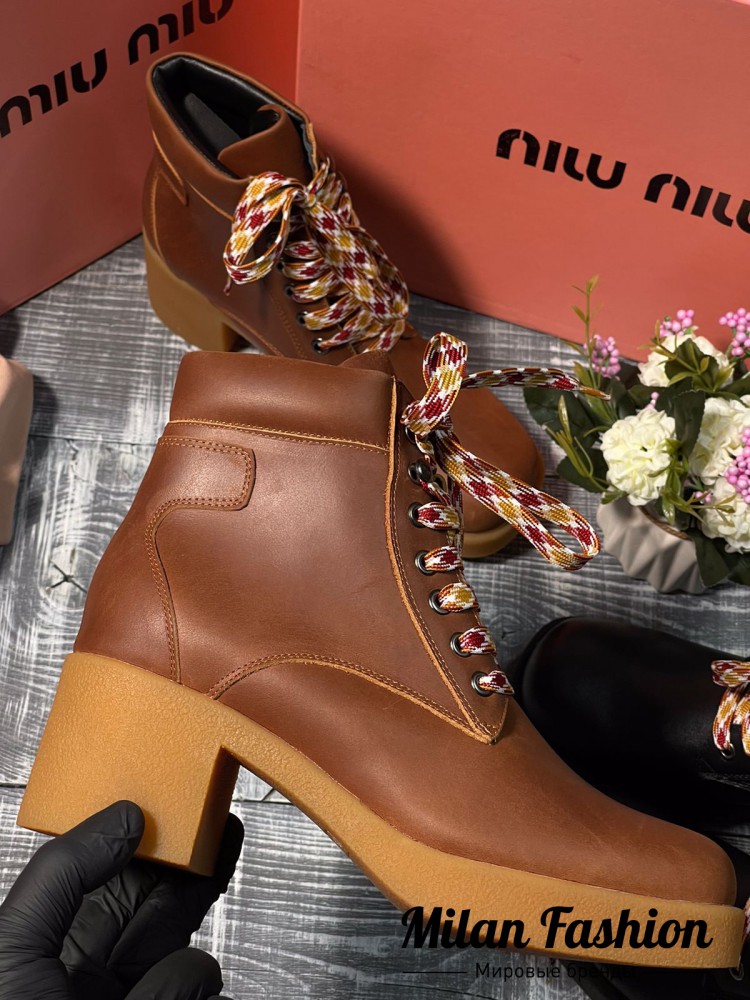 Ботинки  Miu Miu V10186. Вид 3