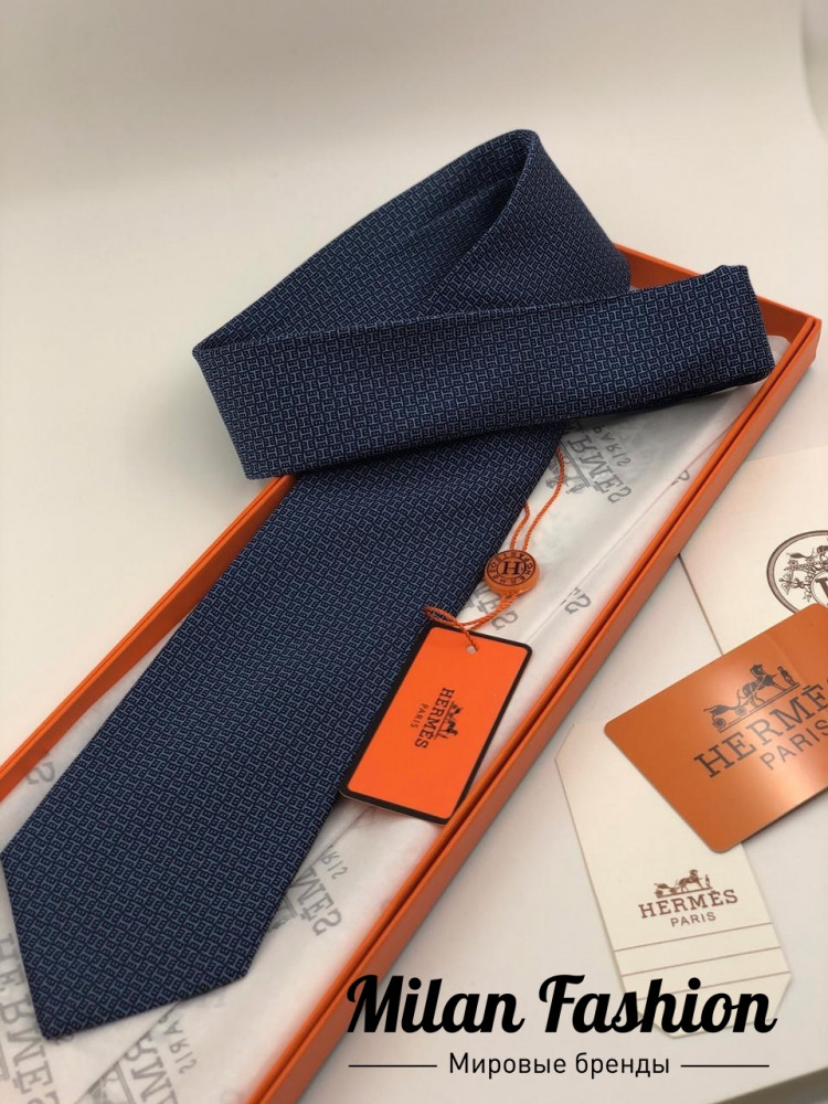 Галстук мужской  Hermes v0181. Вид 1