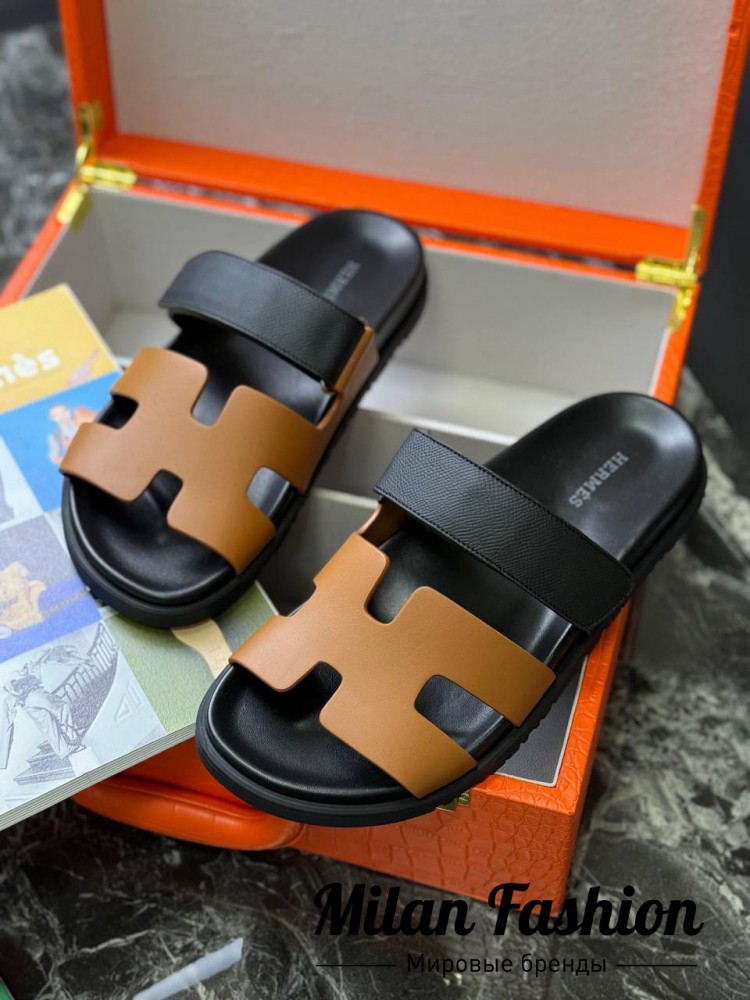 Шлепанцы  Hermes V52575. Вид 2