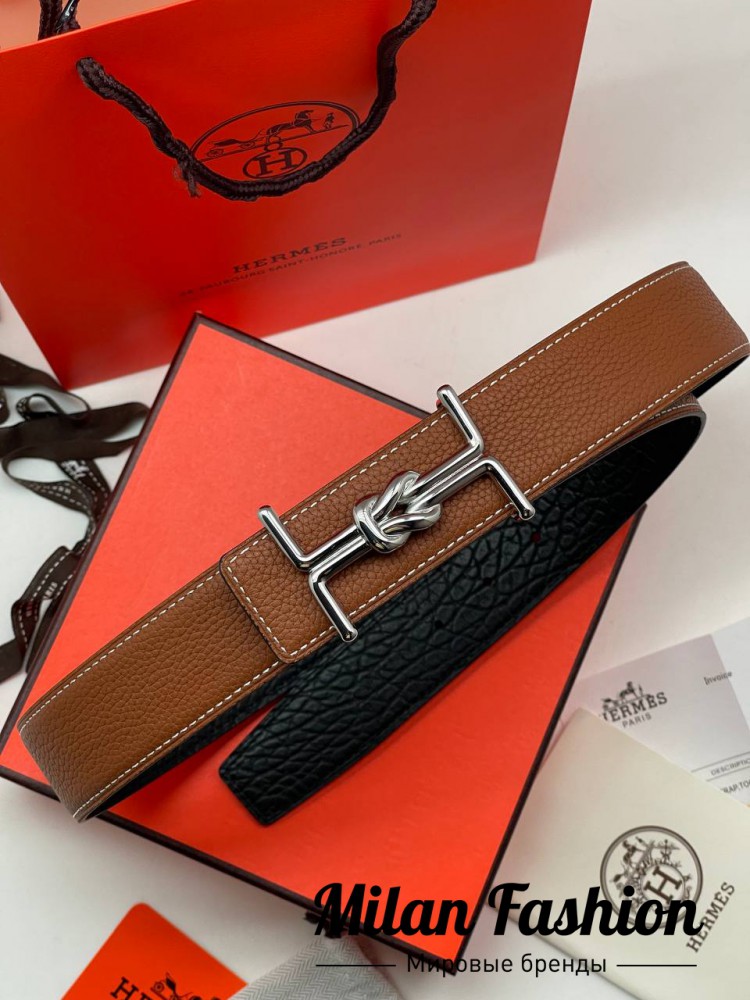Ремень двухсторонний  Hermes V13513. Вид 2
