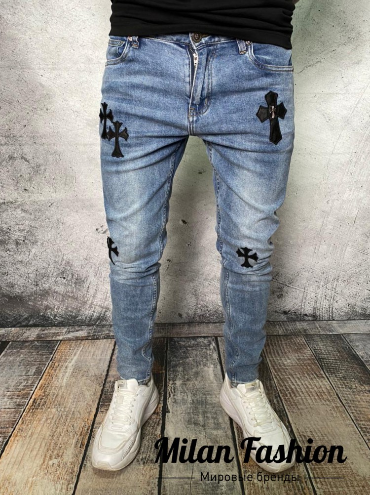 Джинсы  Chrome Hearts V7187. Вид 1