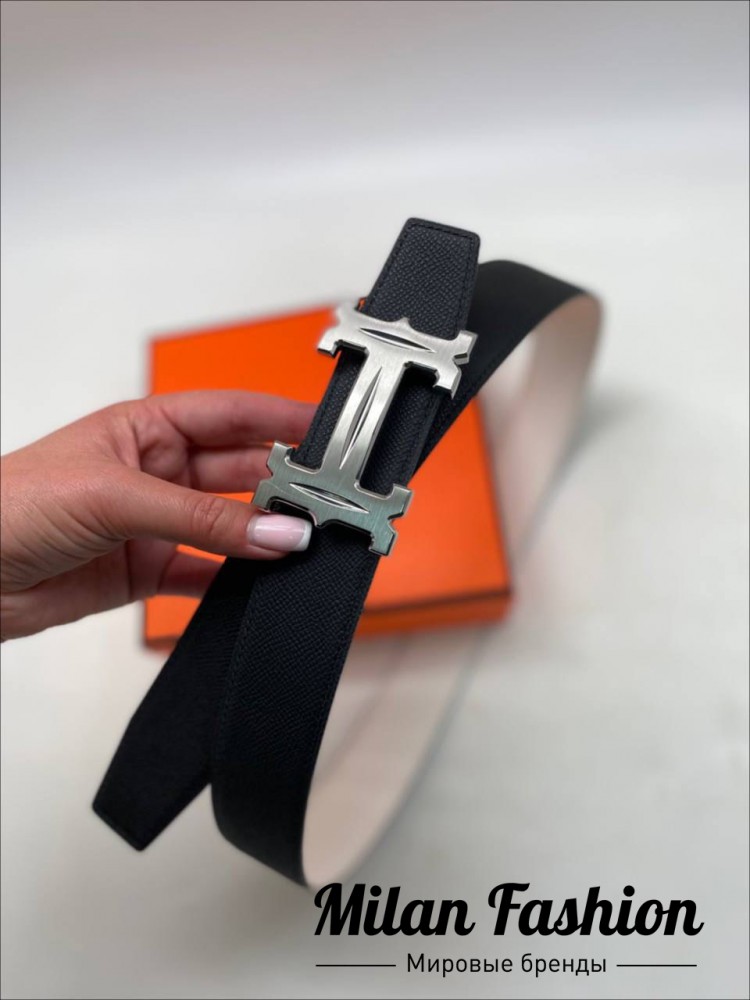 Двусторонний ремень Hermes  ss-102. Вид 2