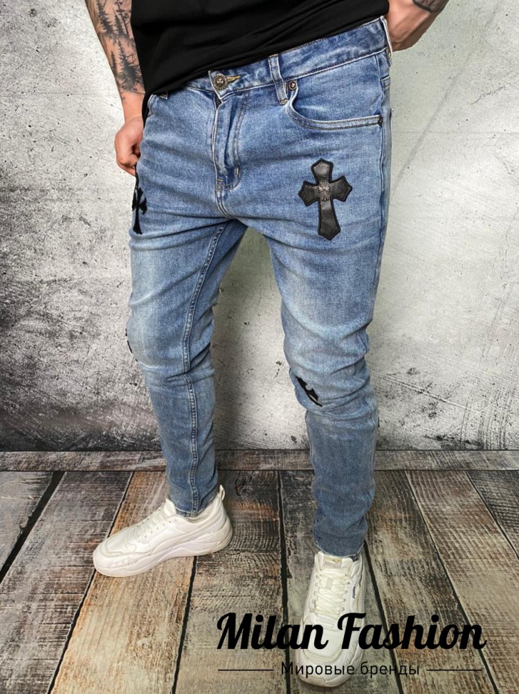 Джинсы  Chrome Hearts V7187. Вид 2