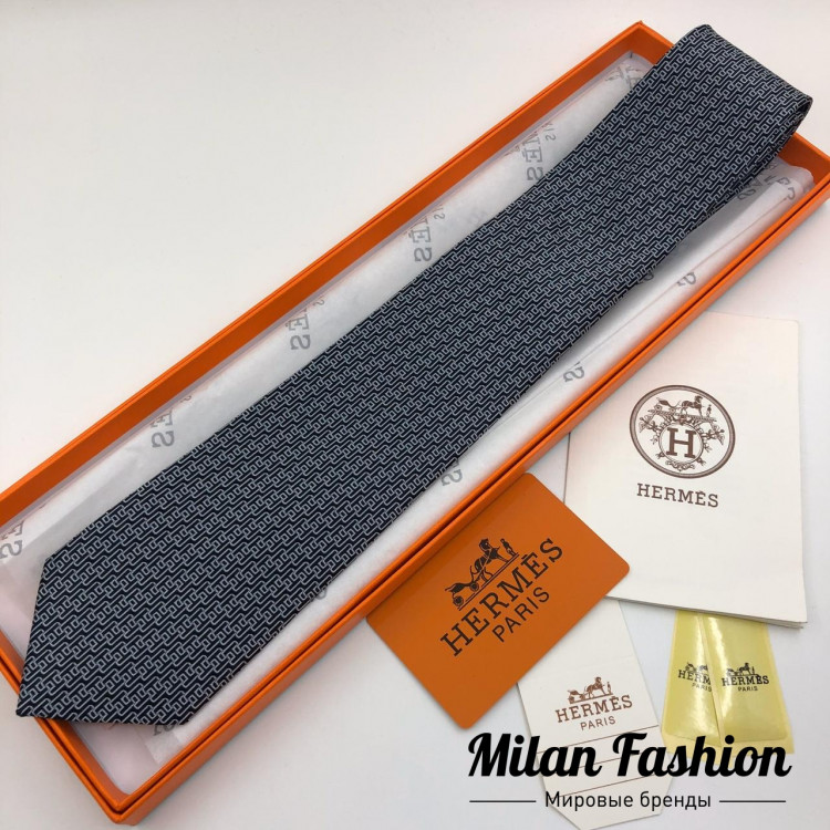 Галстук мужской  Hermes v0187. Вид 1