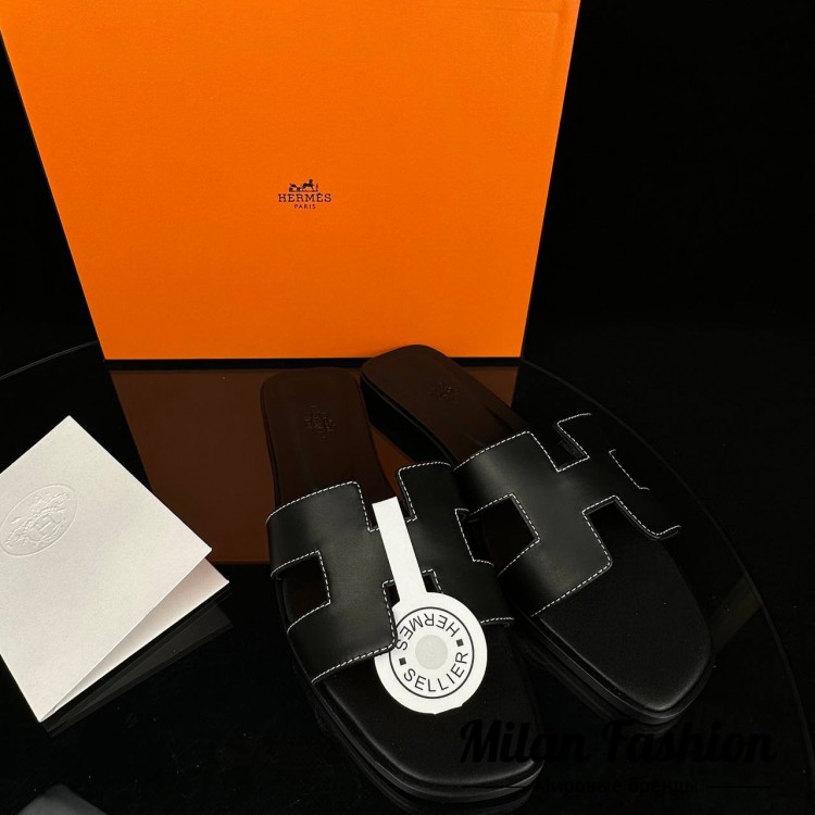 Шлепанцы Hermes ds1244. Вид 2