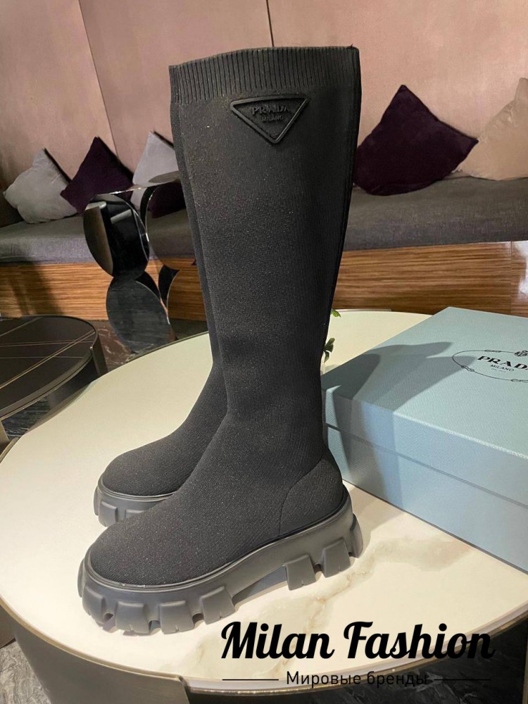 Сапоги  Prada V33573. Вид 3