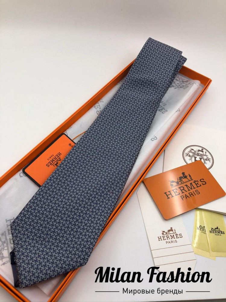 Галстук мужской  Hermes v0183. Вид 1