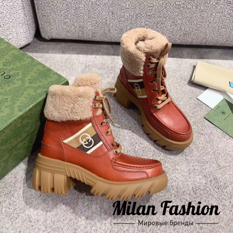 Ботинки  Gucci V10608. Вид 1