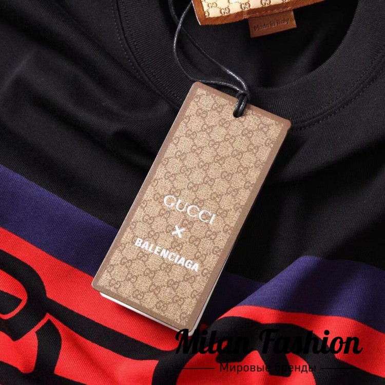 Футболка Balenciaga  Gucci V9708. Вид 2