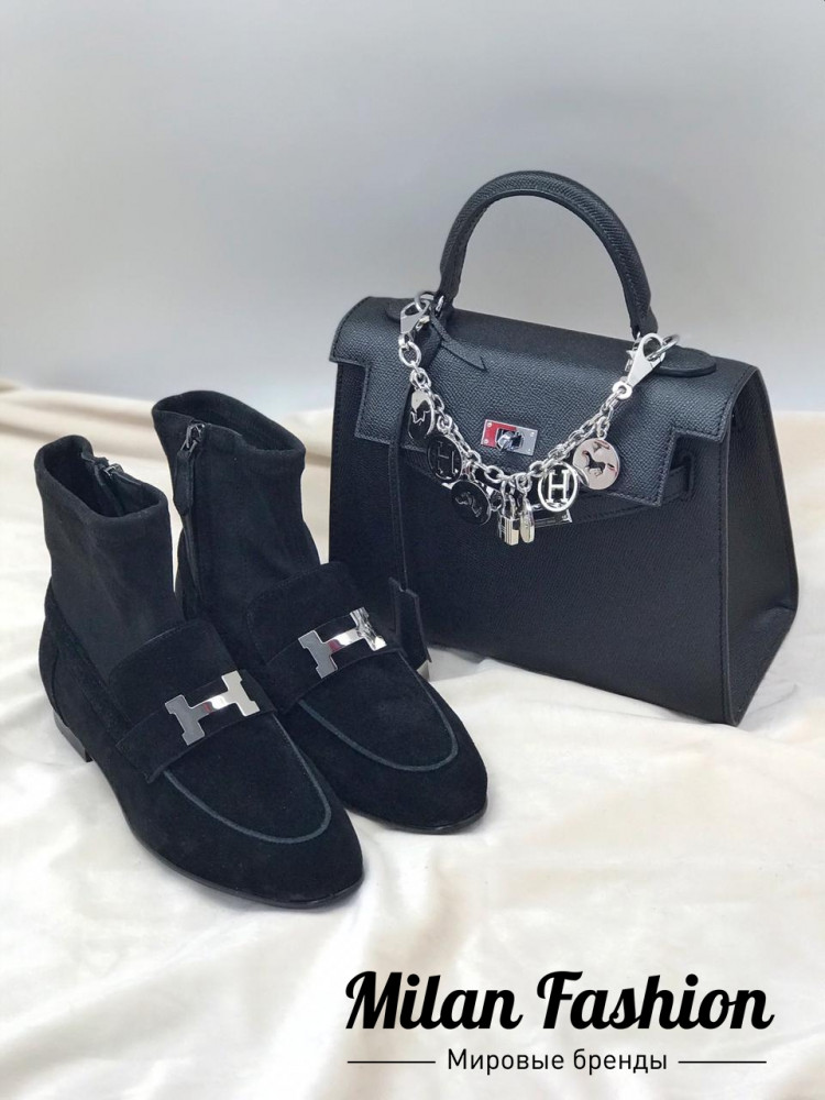 Ботинки женские  Hermes v0432. Вид 1