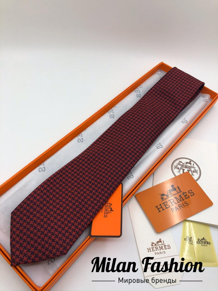 Галстук мужской  Hermes v0184. Вид 1