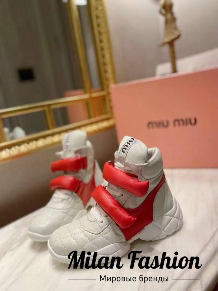 Кроссовки высокие  Miu Miu V10087. Вид 1