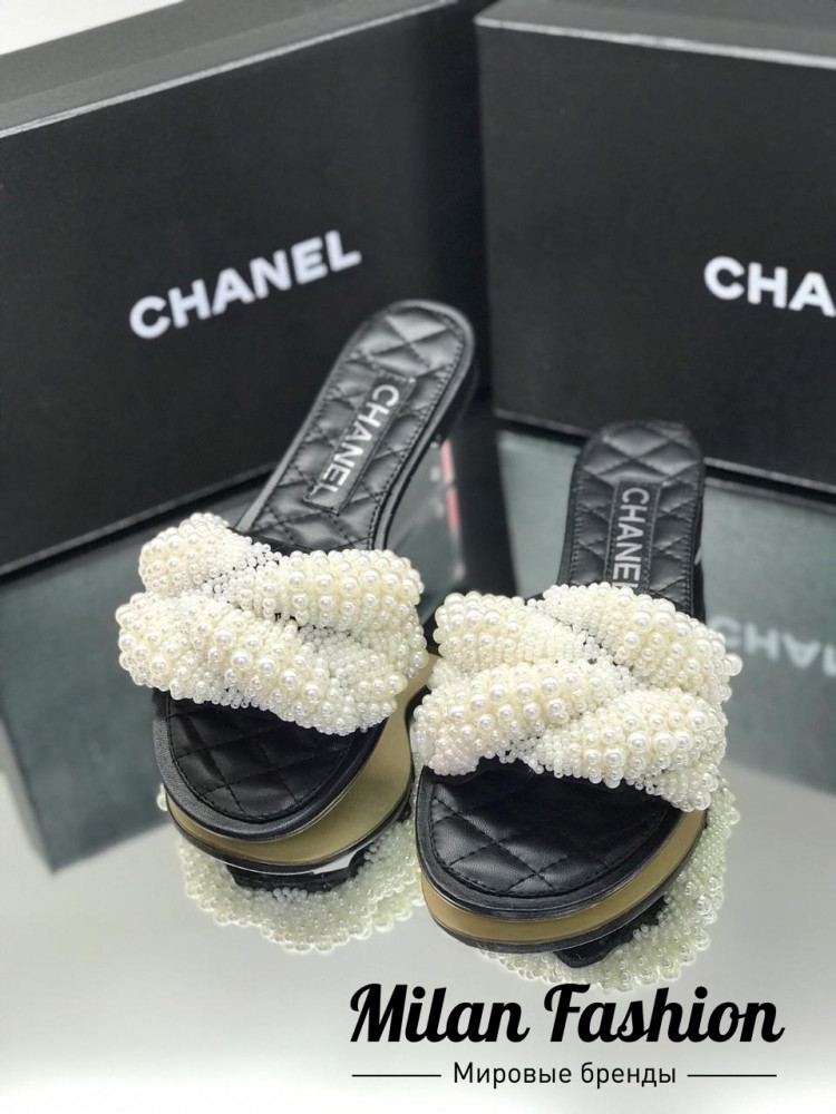 Мюли женские  Chanel v1173. Вид 1