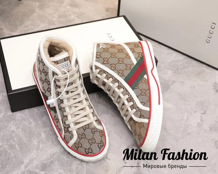 Высокие кеды  Gucci V10907. Вид 3