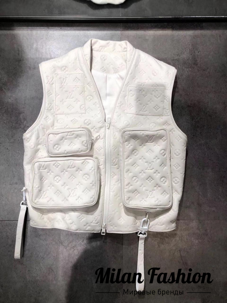 Жилет кожаный Louis Vuitton v1387. Вид 1