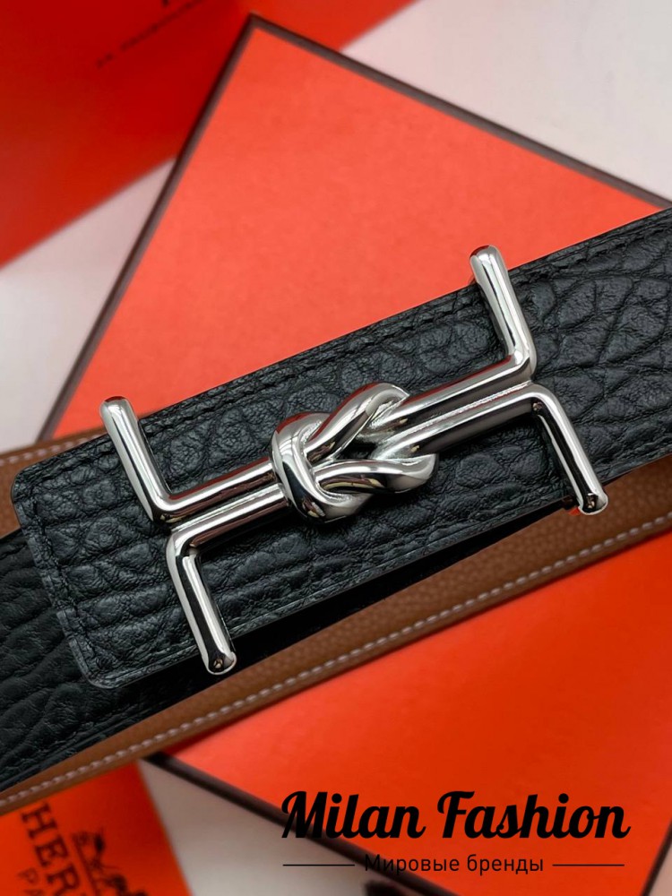 Ремень двухсторонний  Hermes V13513. Вид 5