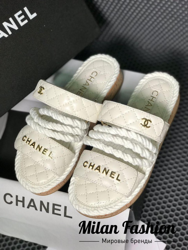 Шлепанцы Chanel ds1132. Вид 3