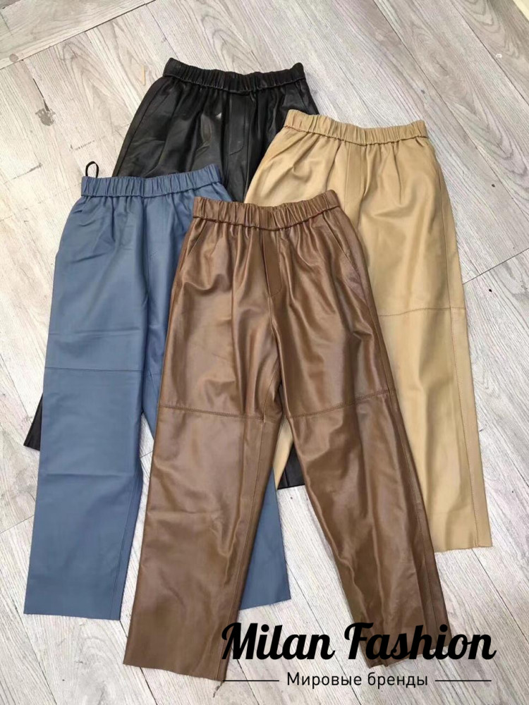 Брюки кожаные  Yves Saint Laurent V4915. Вид 1