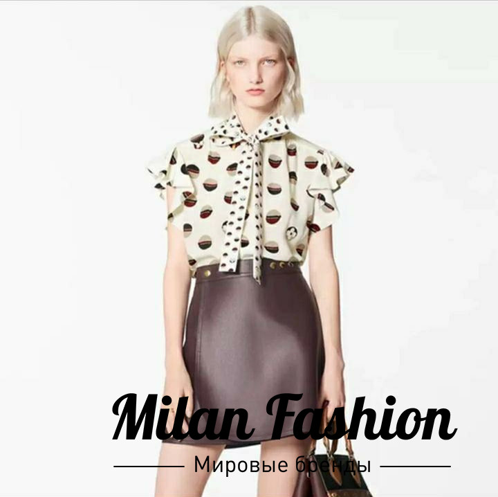 Юбка кожаная  Louis Vuitton V4913. Вид 2