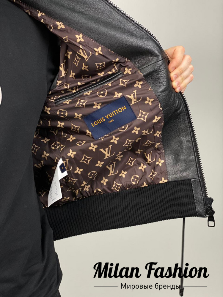 Куртка кожаная Louis Vuitton V4959. Вид 4