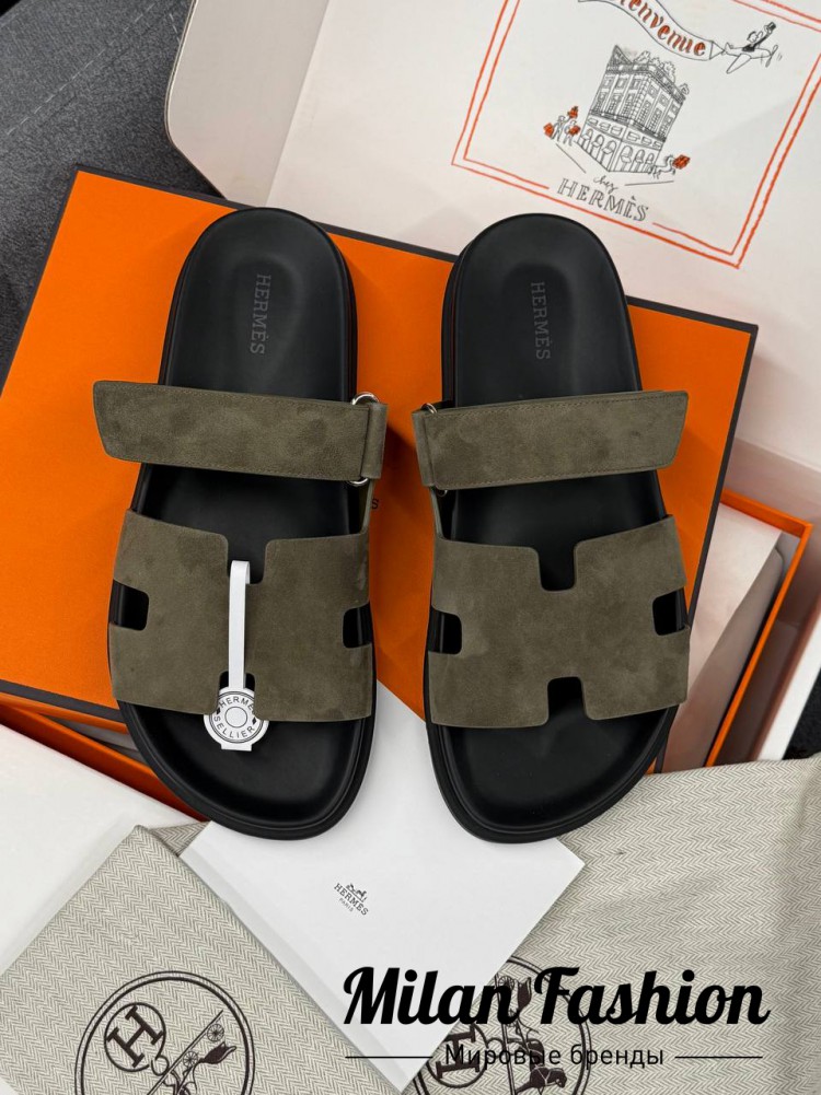 Шлепанцы  Hermes V52567. Вид 3