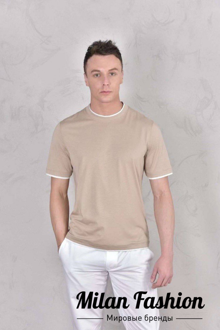 Футболка  Brunello Cucinelli V33680. Вид 1