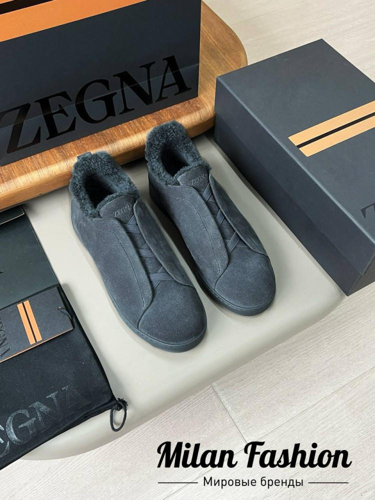 Кроссовки на меху ZEGNA V33701. Вид 1