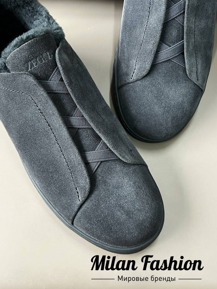 Кроссовки на меху ZEGNA V33701. Вид 5