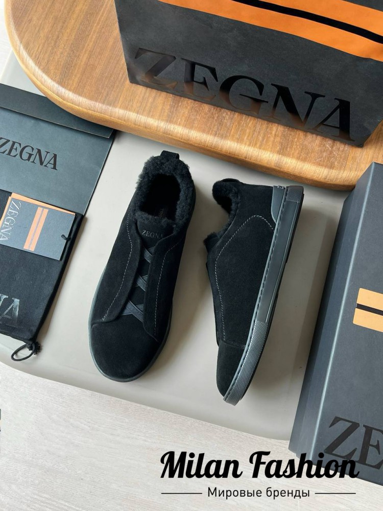 Кроссовки на меху  ZEGNA V33697. Вид 5