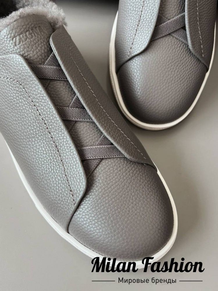 Кроссовки на меху  ZEGNA V33692. Вид 3