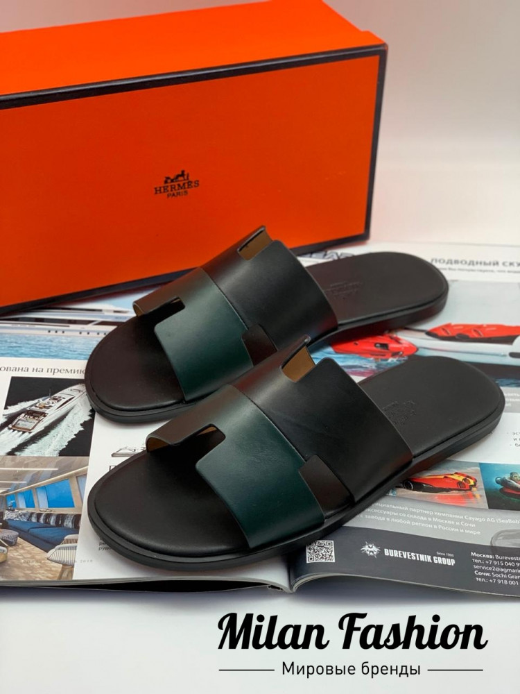 Шлепанцы  Hermes ds1206. Вид 2