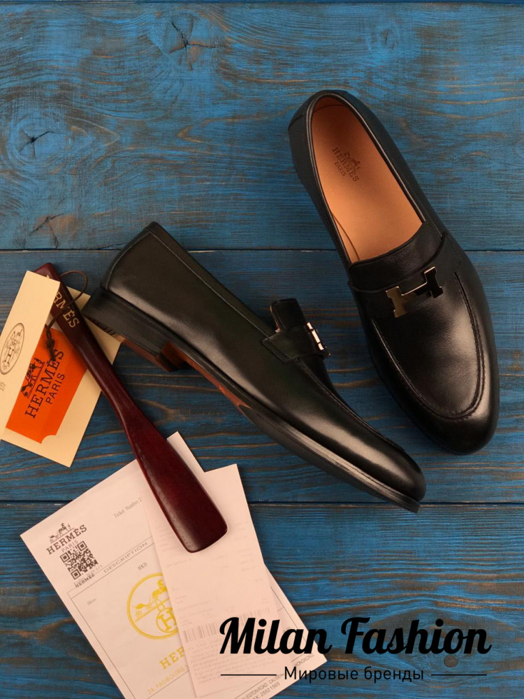 Лоферы мужские  Hermes kf1114. Вид 1
