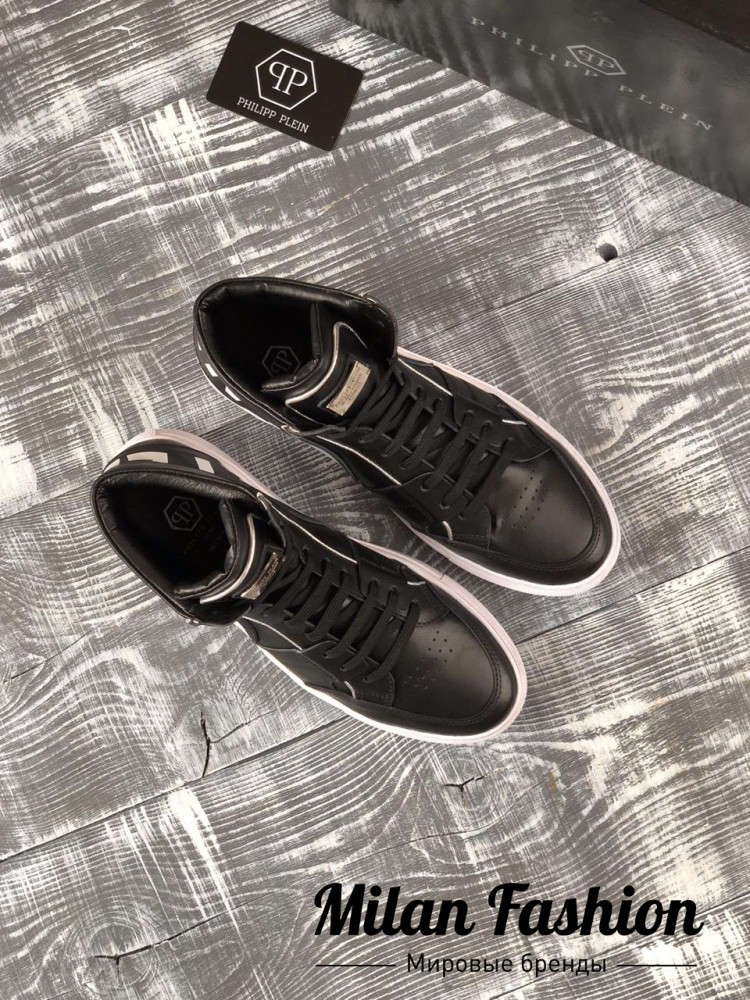 Высокие сникерсы Philipp Plein kf1154. Вид 2