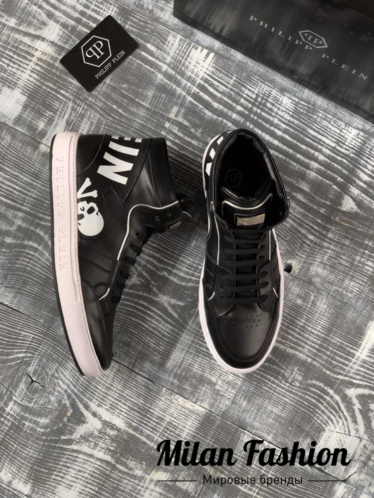 Высокие сникерсы Philipp Plein kf1154. Вид 3