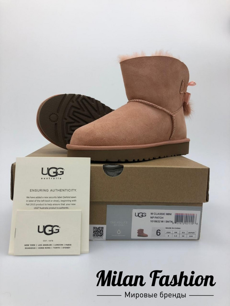 Угги с ленточками Ugg Australia na-0006. Вид 1