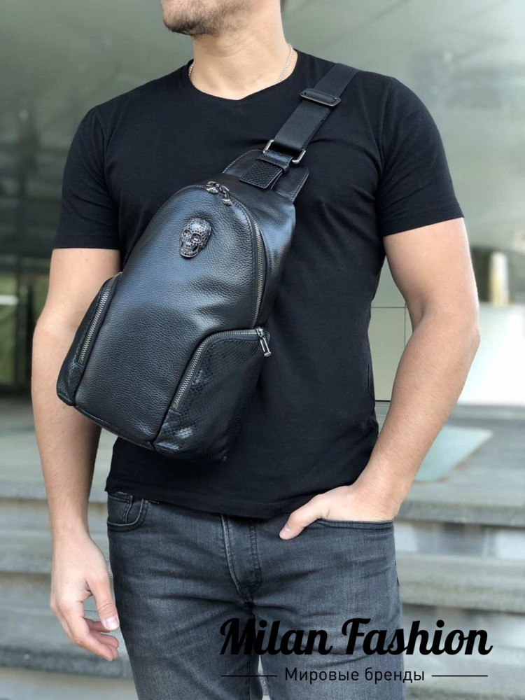 Нагрудная сумка Philipp Plein bb1104. Вид 1