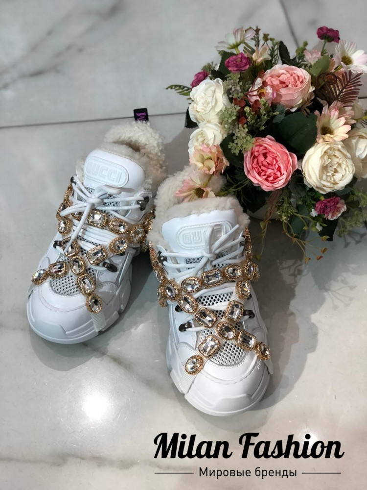 Кроссовки зимние Gucci an-0104. Вид 1