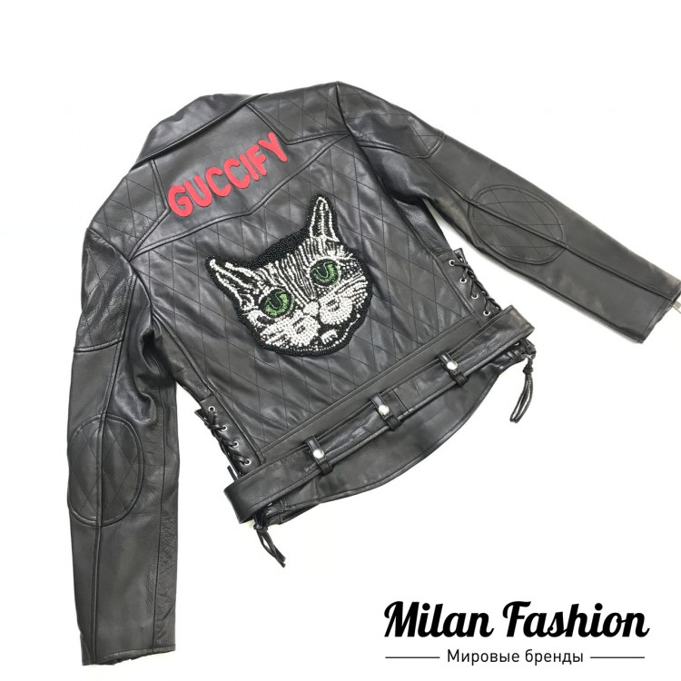 Кожаная куртка Gucci an-0279. Вид 1
