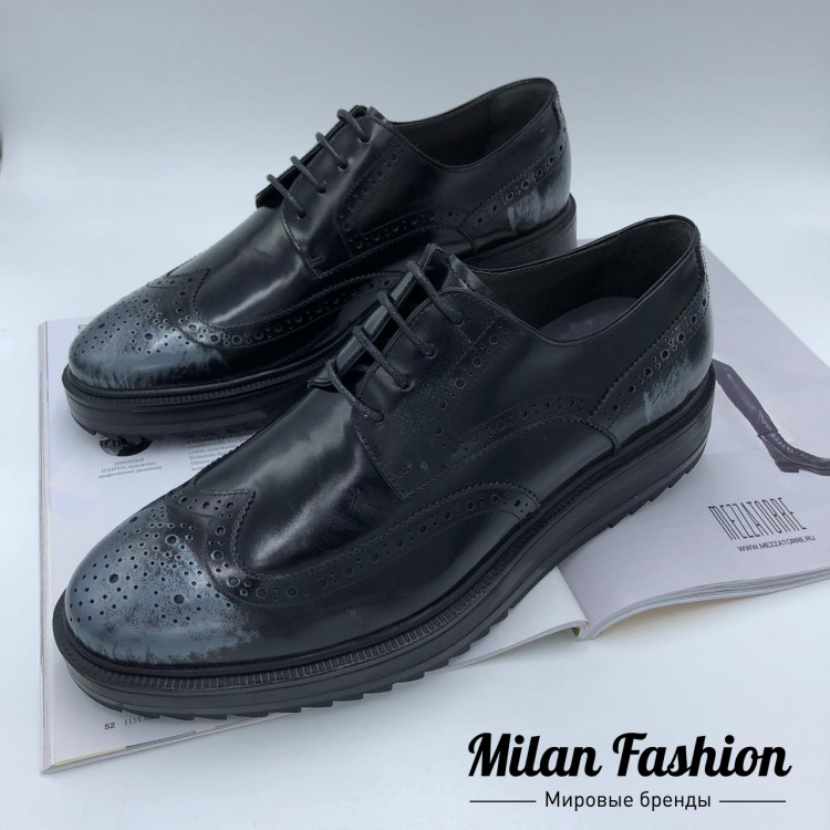 Оксфорды мужские  Prada vr051. Вид 4