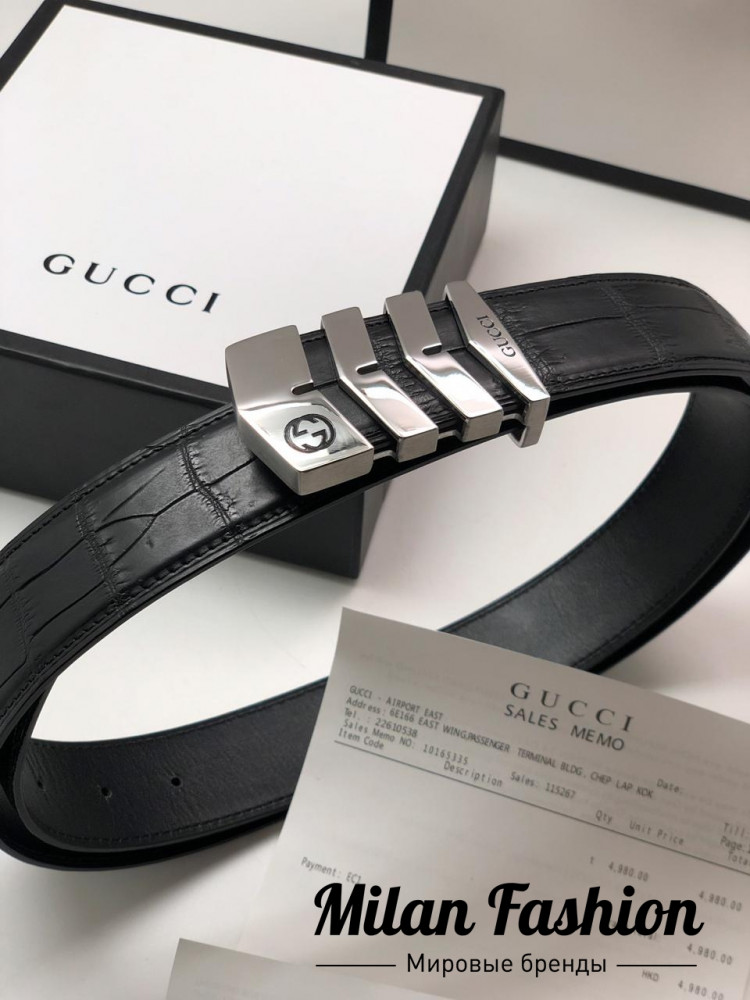Мужской ремень  Gucci gg1295. Вид 1