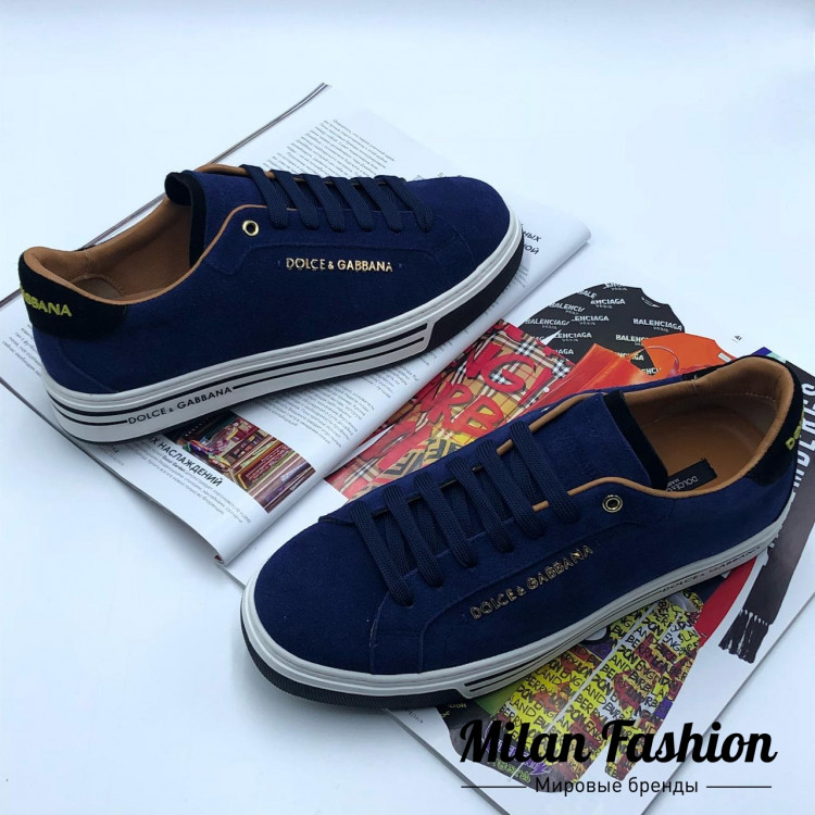 Замшевые кеды Dolce & Gabbana tt1069. Вид 3